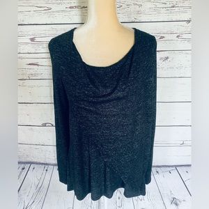 Women’s Small Sweater Donna Karan Sleepwear Charcoal Gray Lightweight Soft Knit